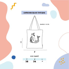 Adorable Projects-Dev Tote Bag Capricorn Tote Bag Black