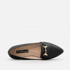 Adorable Projects Flat shoes Charlota Chain Flat Shoes Black