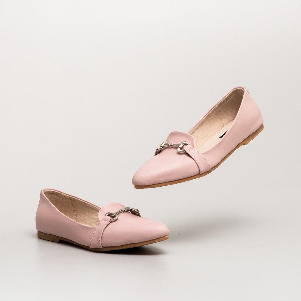Adorable Projects Flat shoes Charlota Chain Flat Shoes Pink