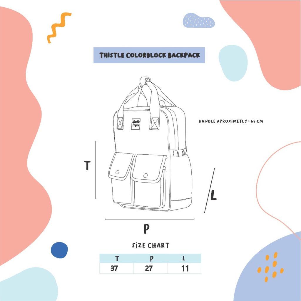 Adorable Projects Backpack Colorblock Thistle Backpack Colorblock