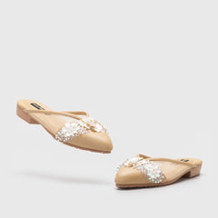Adorable Projects-Dev Mules Cricua Embellishment Mules Nude