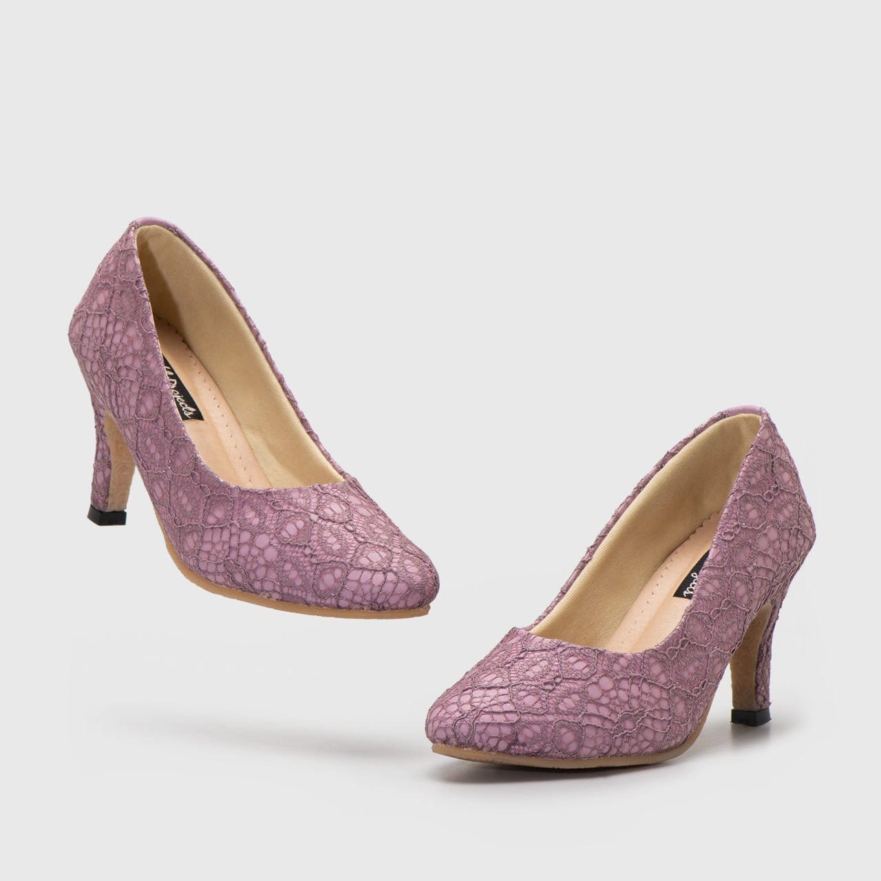 Adorable Projects Official Heels Dolce Heels Lace Purple