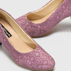 Adorable Projects Official Heels Dolce Heels Lace Purple