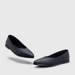 Adorable Projects Flat shoes Donetti Point Flat Black