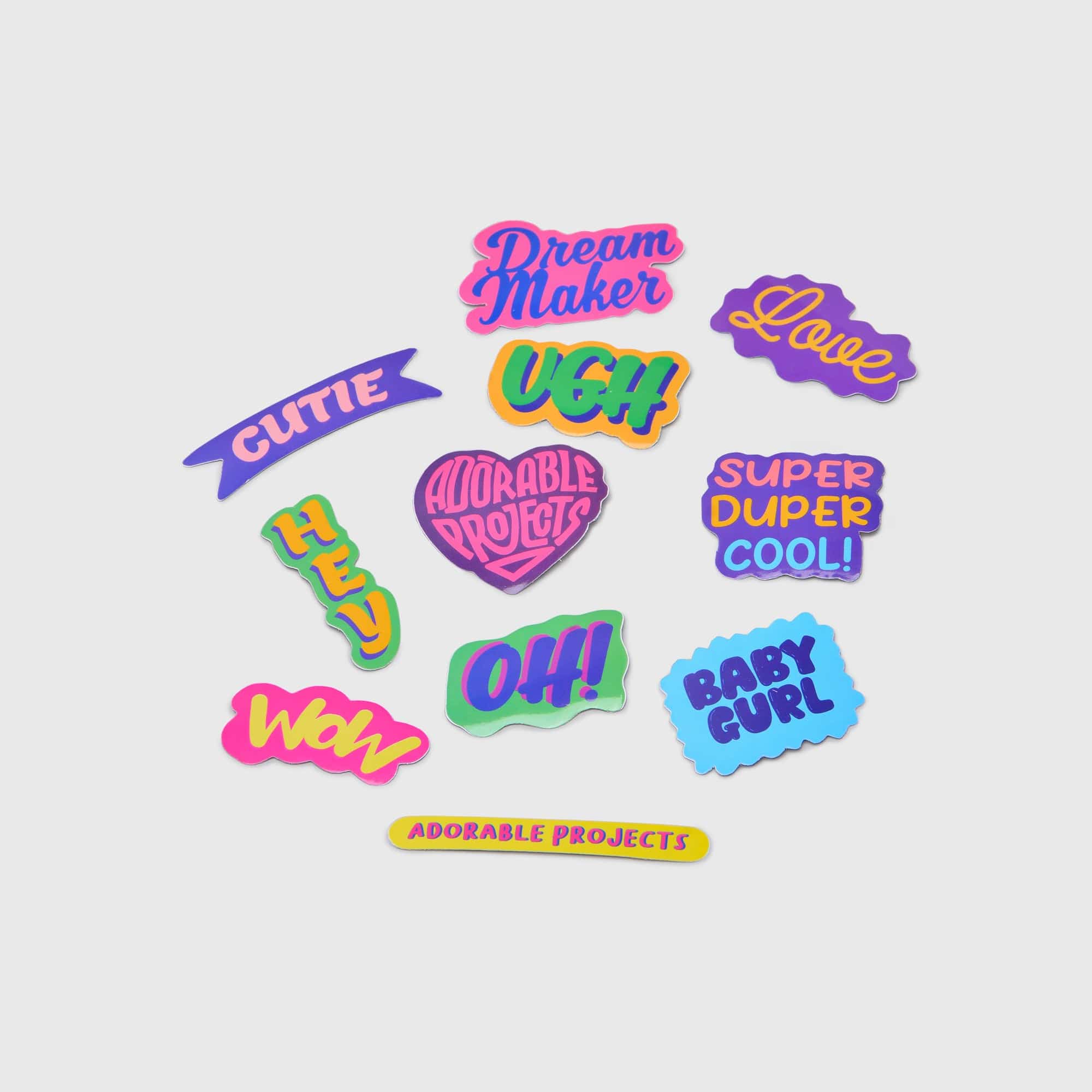 Adorable Projects Official Elaine Sticker Pack Colorblock