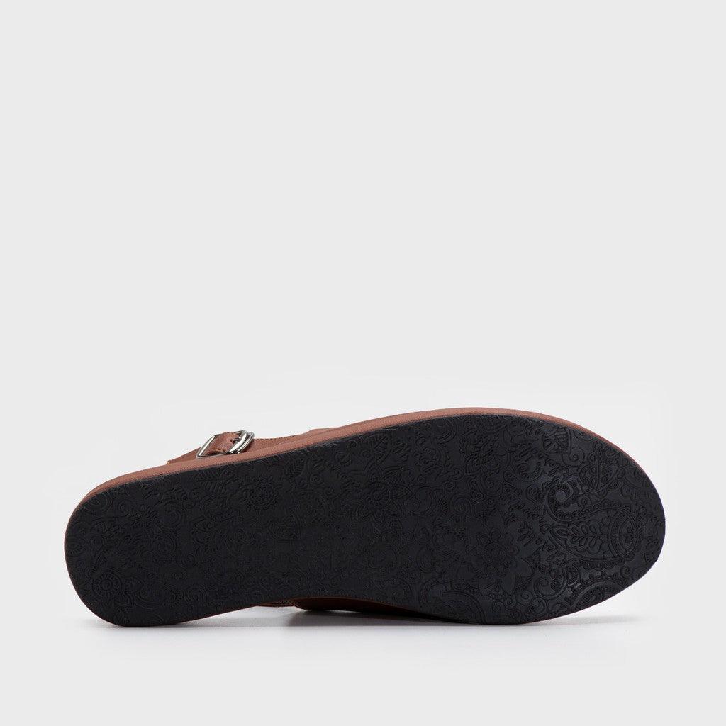 Adorable Projects Platform Epaulet Sandals Tan