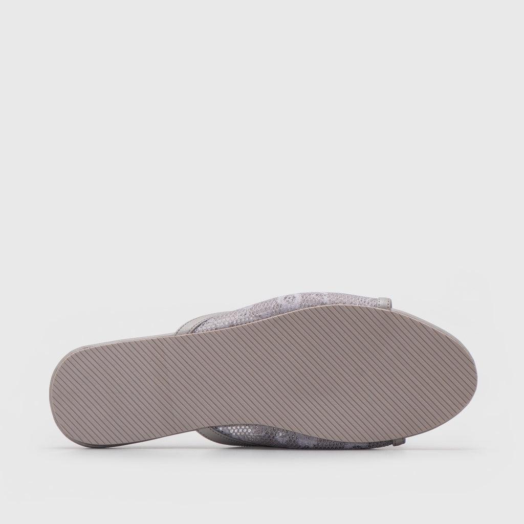 Adorable Projects-Dev Sandals Fahmia Embellishment Sandals Grey
