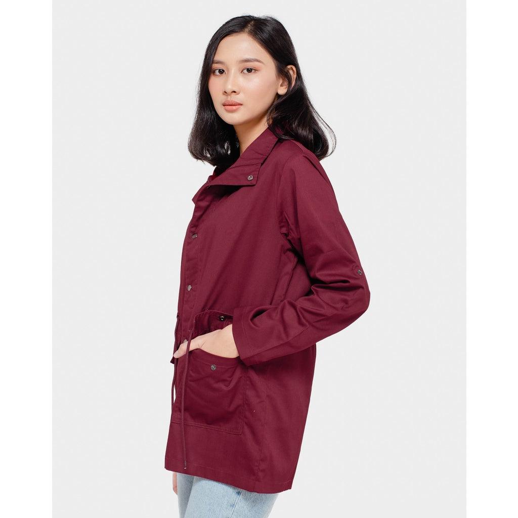 Adorable Projects-Dev Outerwear Graystone Parka Maroon