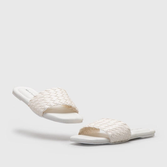 Adorable Projects Official Sandals Kartina Sandals White