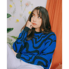 Adorable Projects-Dev Sweater Lunara Sweater Knitt Blue