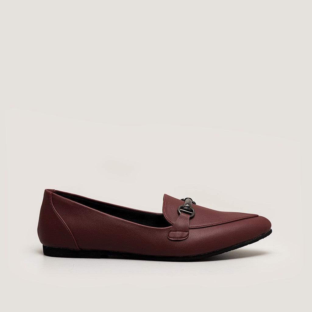 Adorable Projects-Dev Flat shoes Mandy Point Flat Shoes Maroon