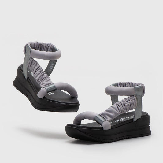Adorable Projects-Dev Sandals Mannaz Sandals Light Grey