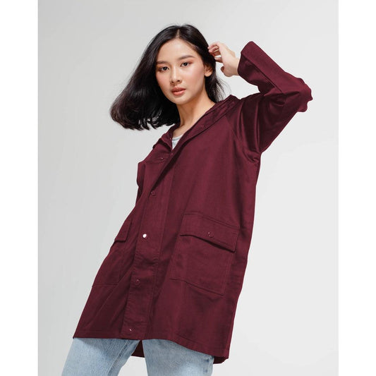Adorable Projects Outerwear S / Maroon Agacia Parka Maroon