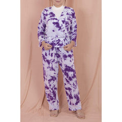 Adorable Projects-Dev Basic set S / Purple Lavender Pajamas Tie Dye Set