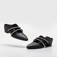 Adorable Projects-Dev Heels Scotty Embellishment Heels Black
