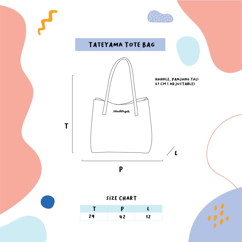 Adorable Projects-Dev Tote Bag Tateyama Tote Bag Maroon
