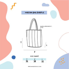 Adorable Projects-Dev Tote Bag Varsha Bag Purple