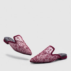 Adorable Projects-Dev Mules Velany Mules Burgundy