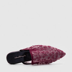 Adorable Projects-Dev Mules Velany Mules Burgundy