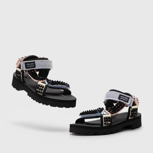 Adorable Projects-Dev Sandals Xiuliu Spike Sandals Colorblock