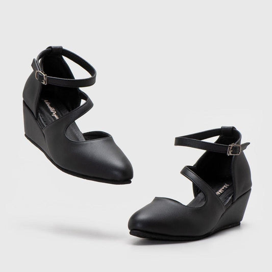 Adorable Projects-Dev Wedges Yamun Wedges Black