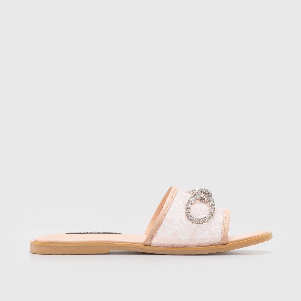 Adorable Projects-Dev Sandals Zoey Bow Sandals Ivory