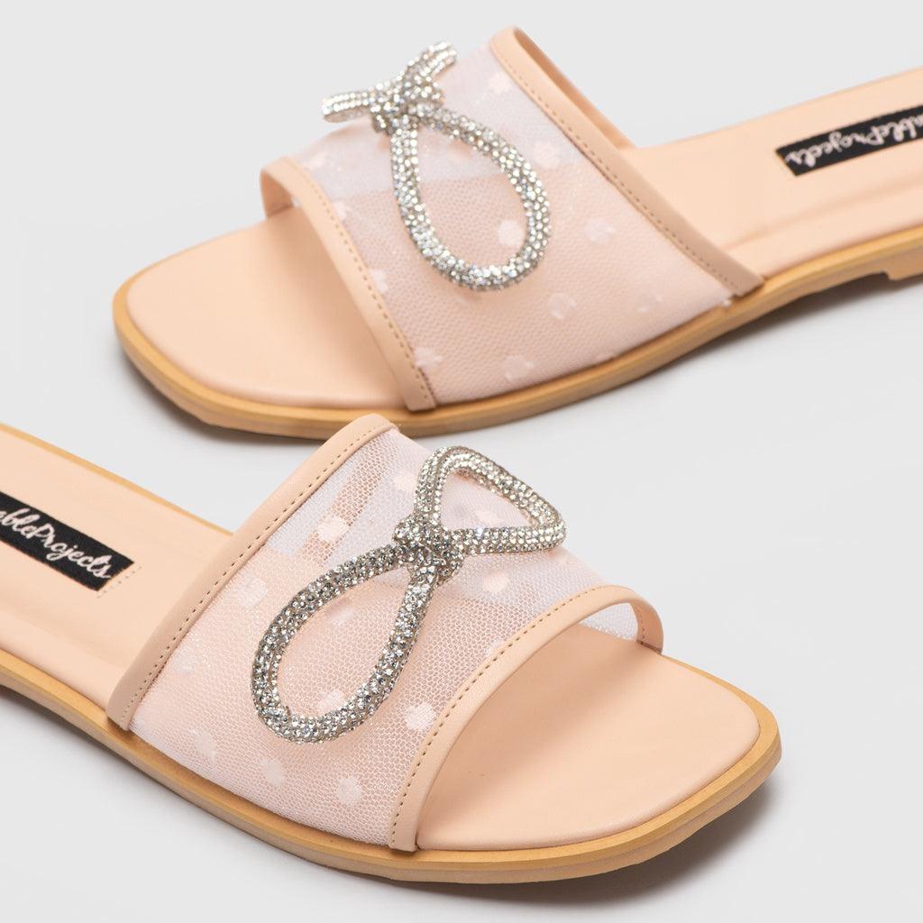 Adorable Projects-Dev Sandals Zoey Bow Sandals Ivory