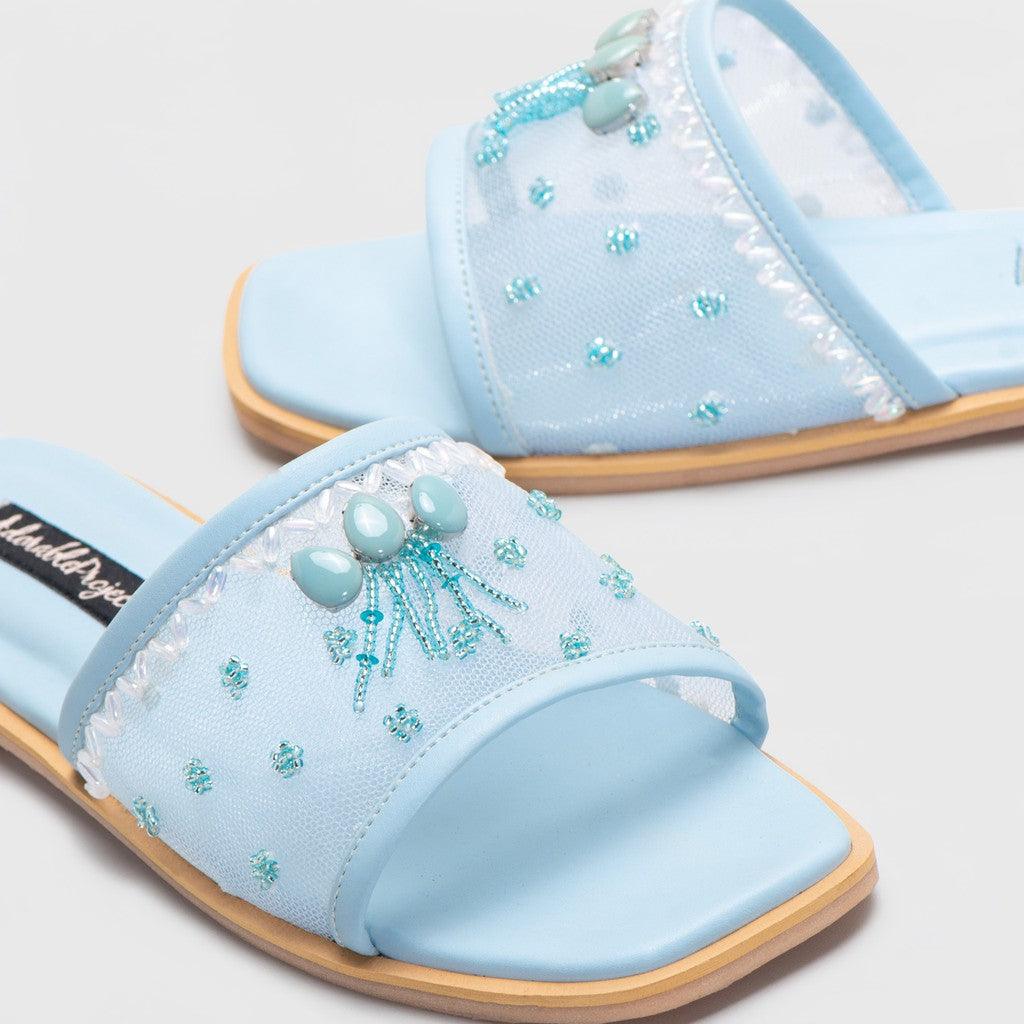 Adorable Projects-Dev Sandals Zoey Embellishment Sandal Blue